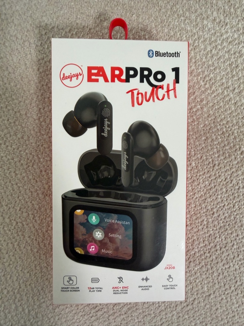 Deejays EARPRO 1 Touch Wireless Earbuds - Black